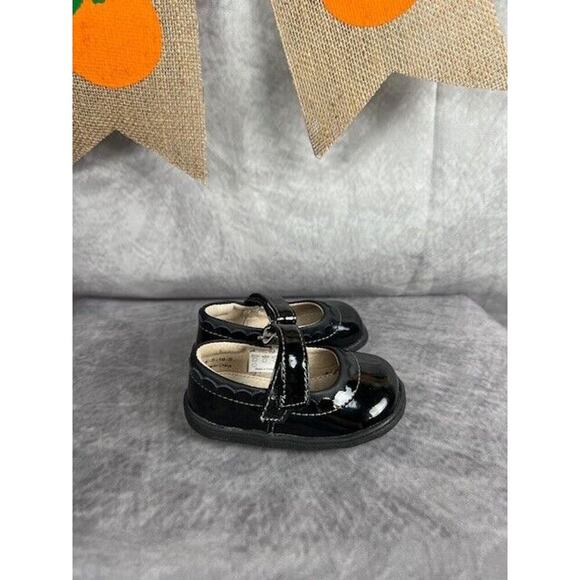 See Kai Run Shoes Black Patent Leather Jane II Girls 4 - Picture 1 of 6